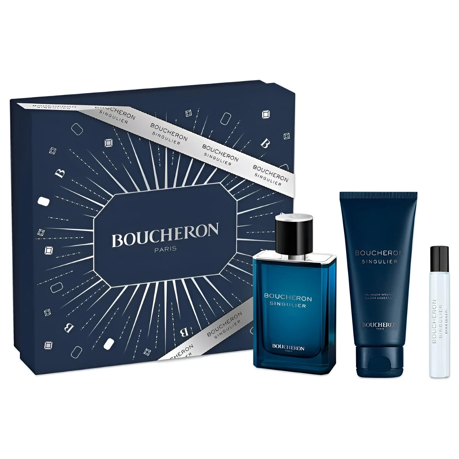 Boucheron Singulier Pour Homme EDP All Over Shower Gel Gift Set for Men
