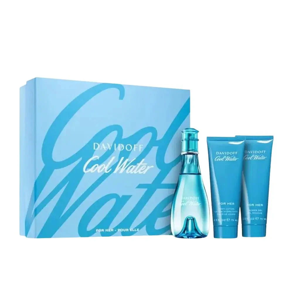 Davidoff Cool Water EDT Woman Shower & Body Lotion Gift Set