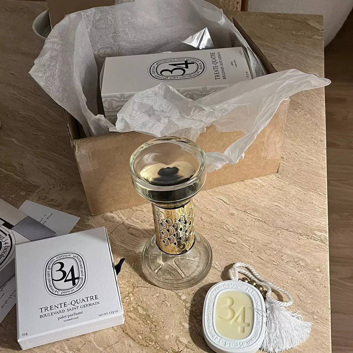 Diptyque Trente-Quatre Boulevard Saint Germain Hour Glass Diffuser - Image 4