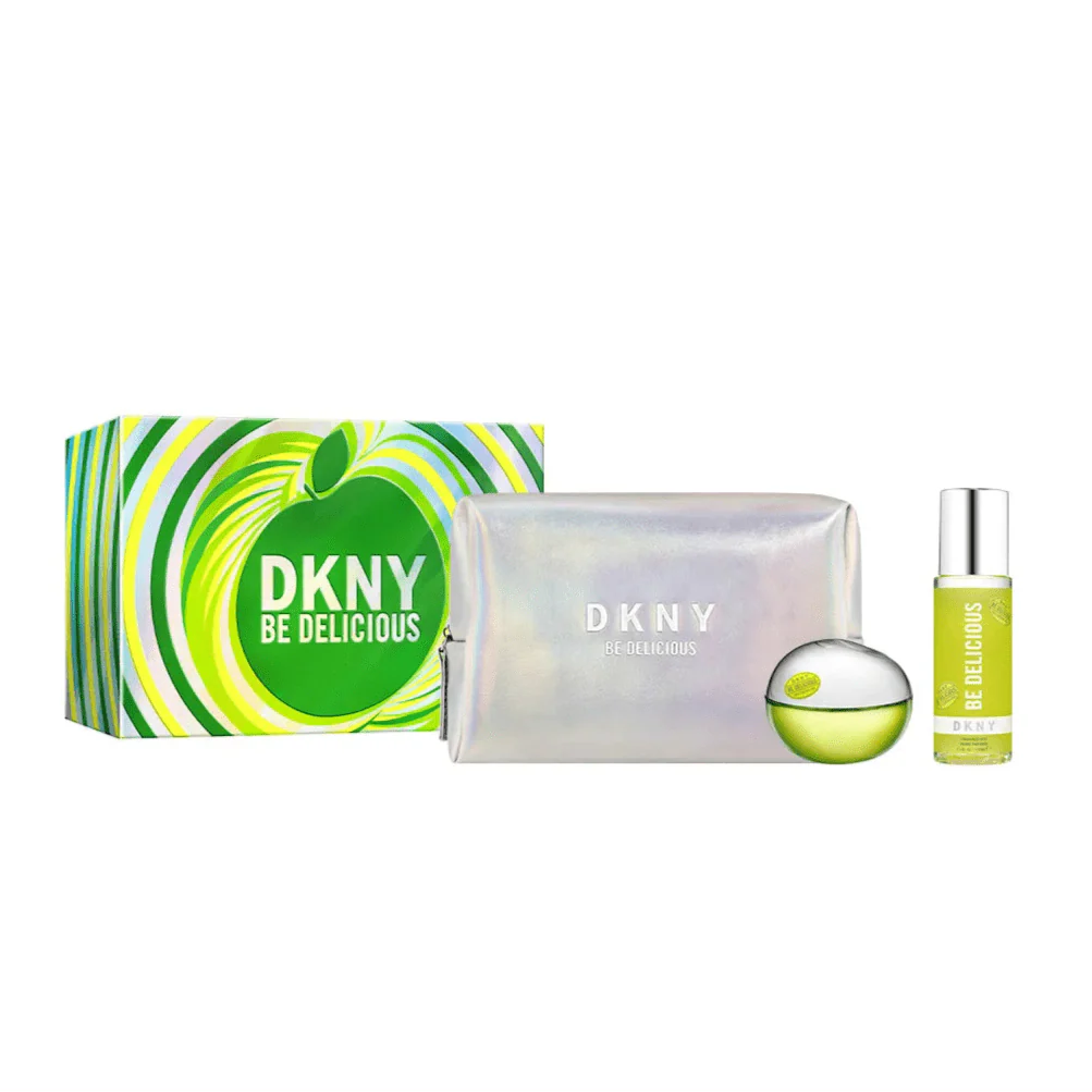 Donna Karan Be Delicious EDP Gift Set with Body Mist and Pouch for Women