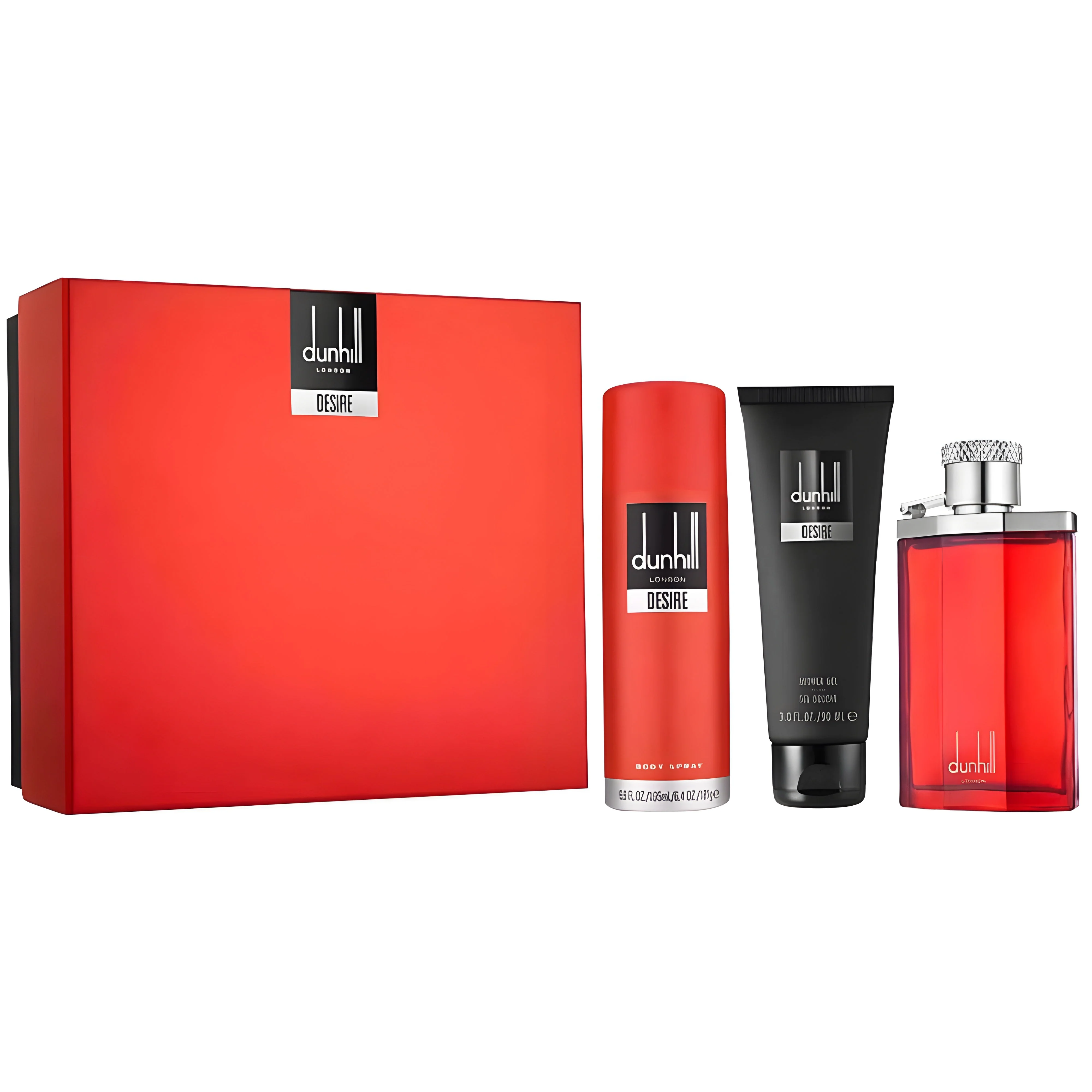 Dunhill Desire Red EDT Body Spray Travel Gift Set
