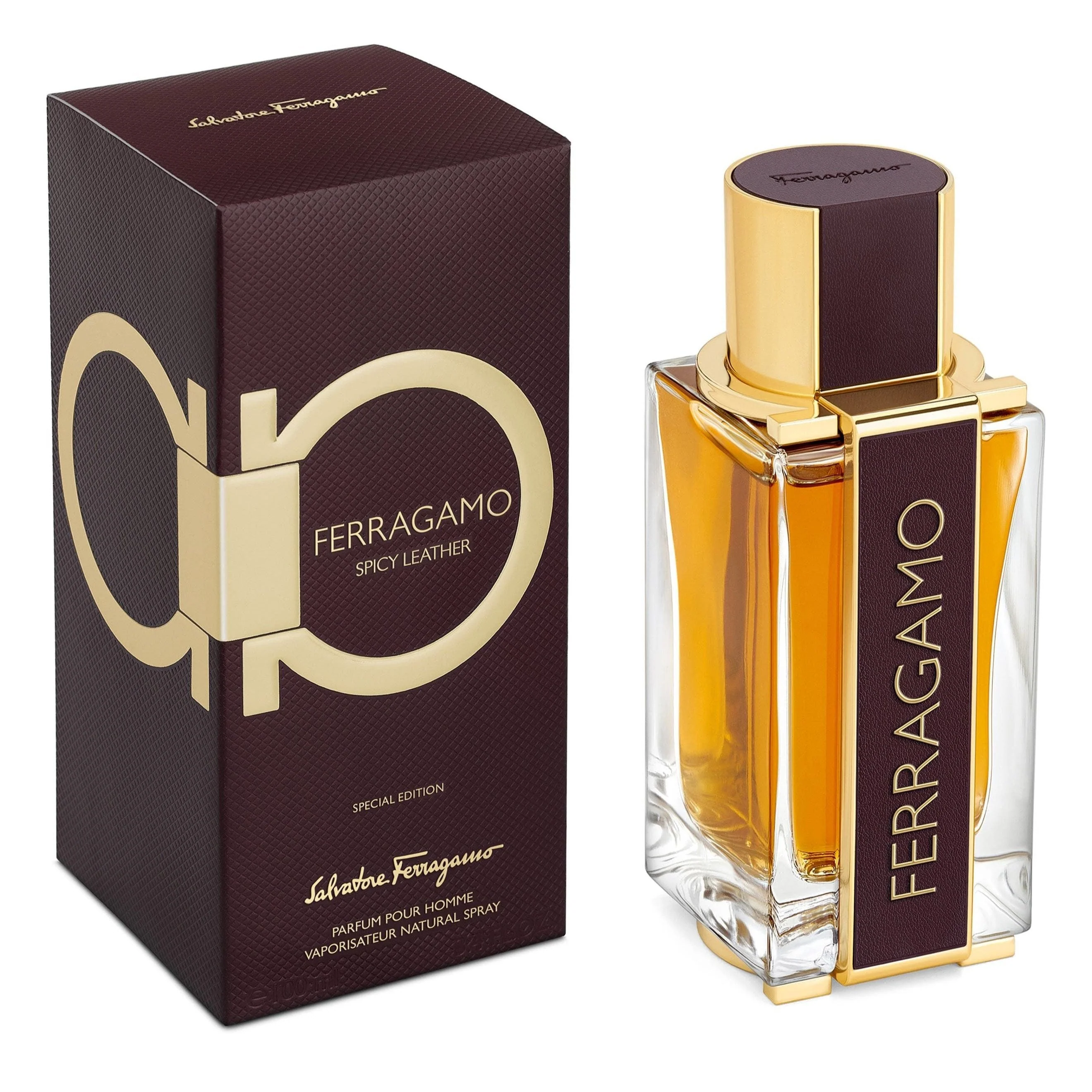 Ferragamo Spicy Leather EDP & Body Lotion Gift Set For Men - Image 6