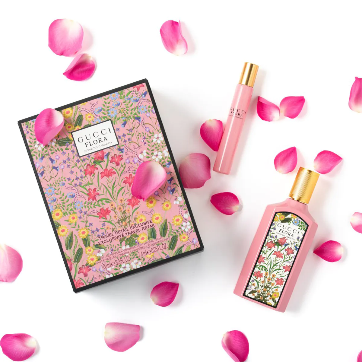 Gucci Flora Gorgeous Gardenia EDP Travel Gift Set - Image 4