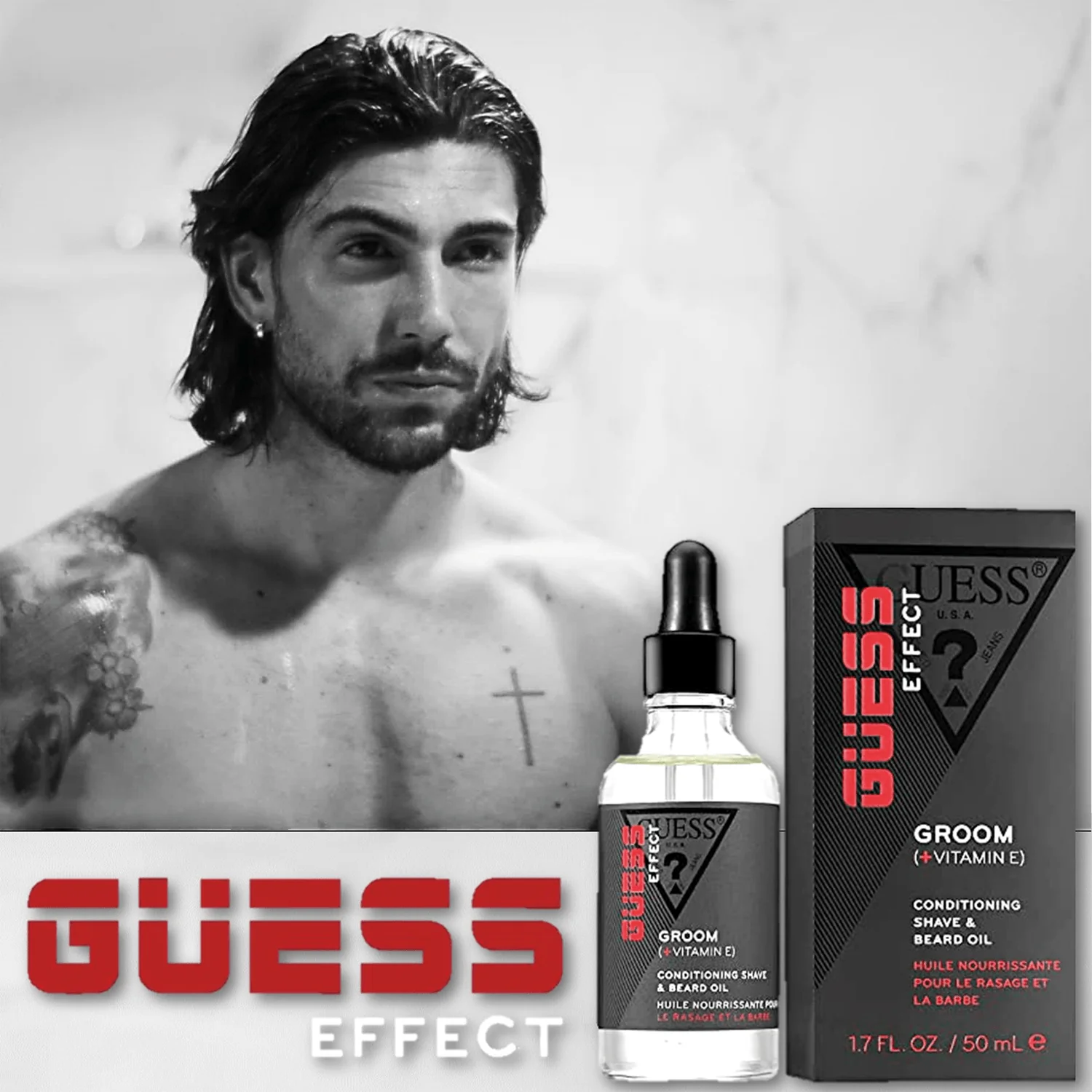 Guess Effect Groom Conditioning Shave & Beard Oil - Image 3