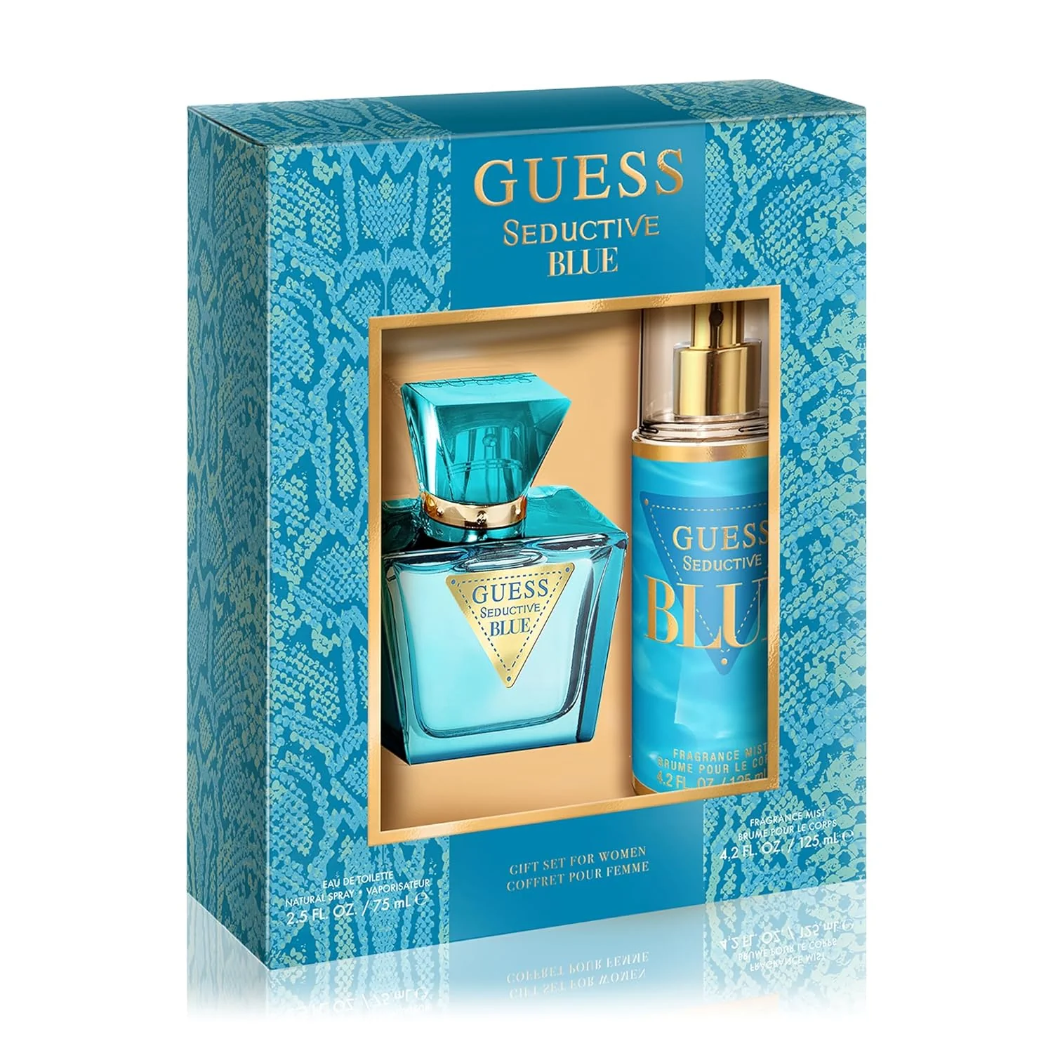 Guess Seductive Blue EDT & Fragrance Mist Gift Set For Women