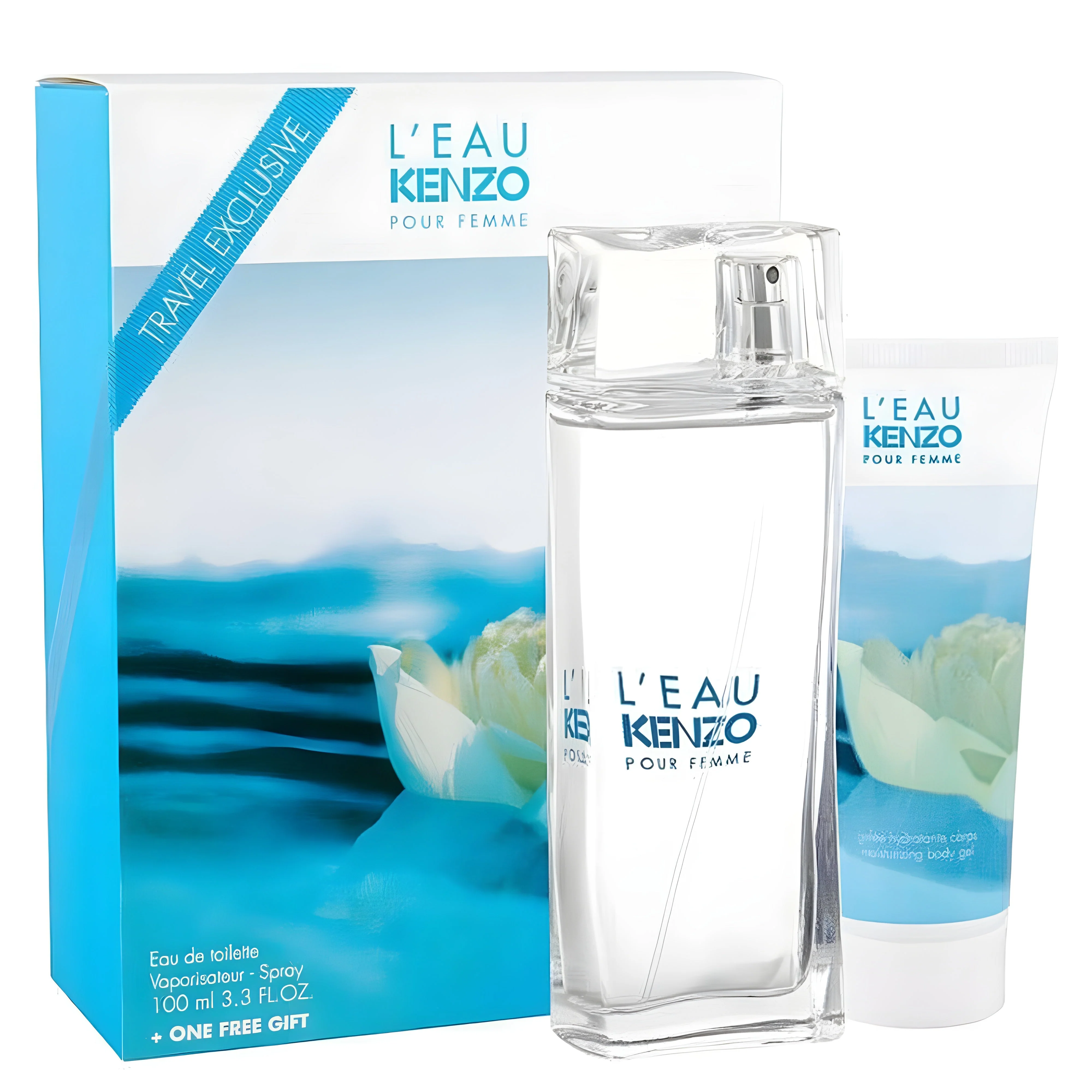 Kenzo L'Eau Kenzo Pour Femme EDT Body Gel Travel Gift Set