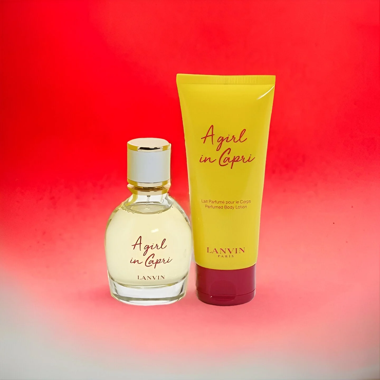 Lanvin A Girl in Capri EDT Body Lotion Gift Set for Women - Image 4