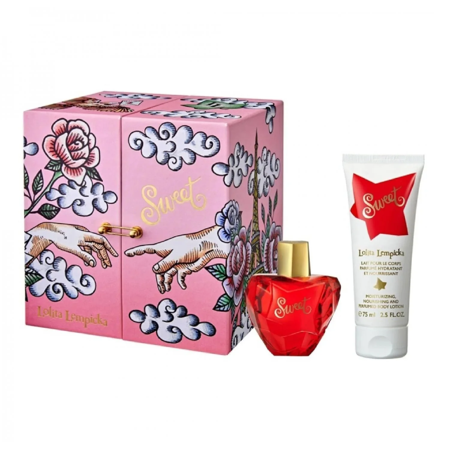 Lolita Lempicka Sweet EDP Moisturizing Body Lotion Gift Set for Women