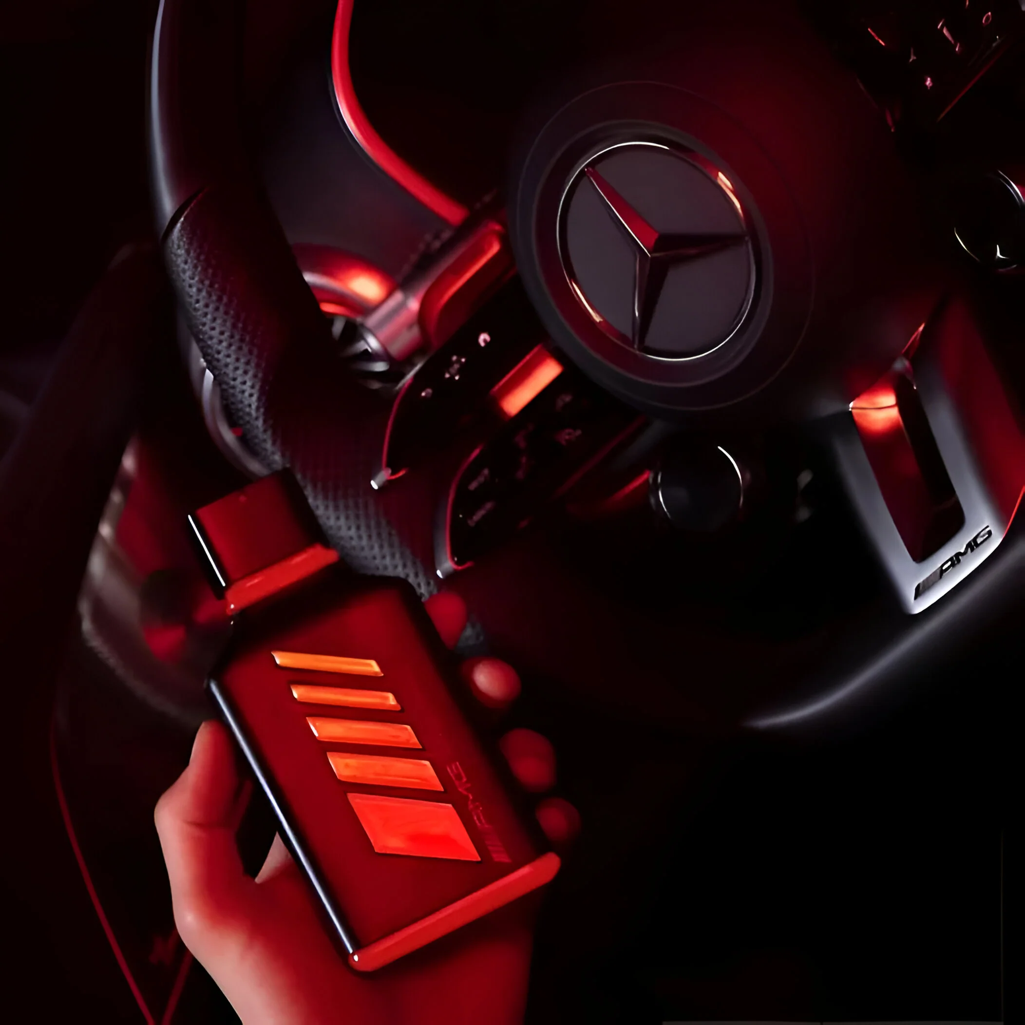 Mercedes Benz AMG Black Thrill EDP For Men Gift Set - Image 2