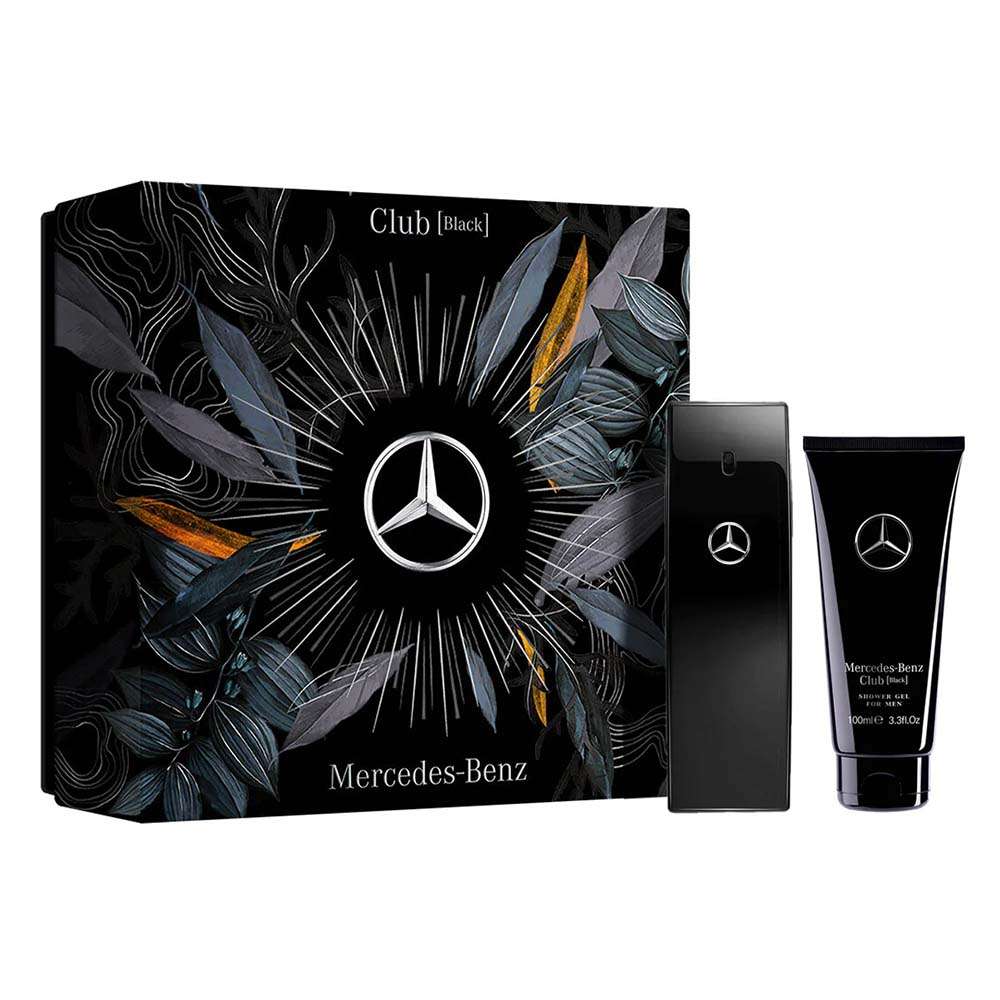 Mercedes Benz Club Black EDT For Men Shower Gel Gift Set