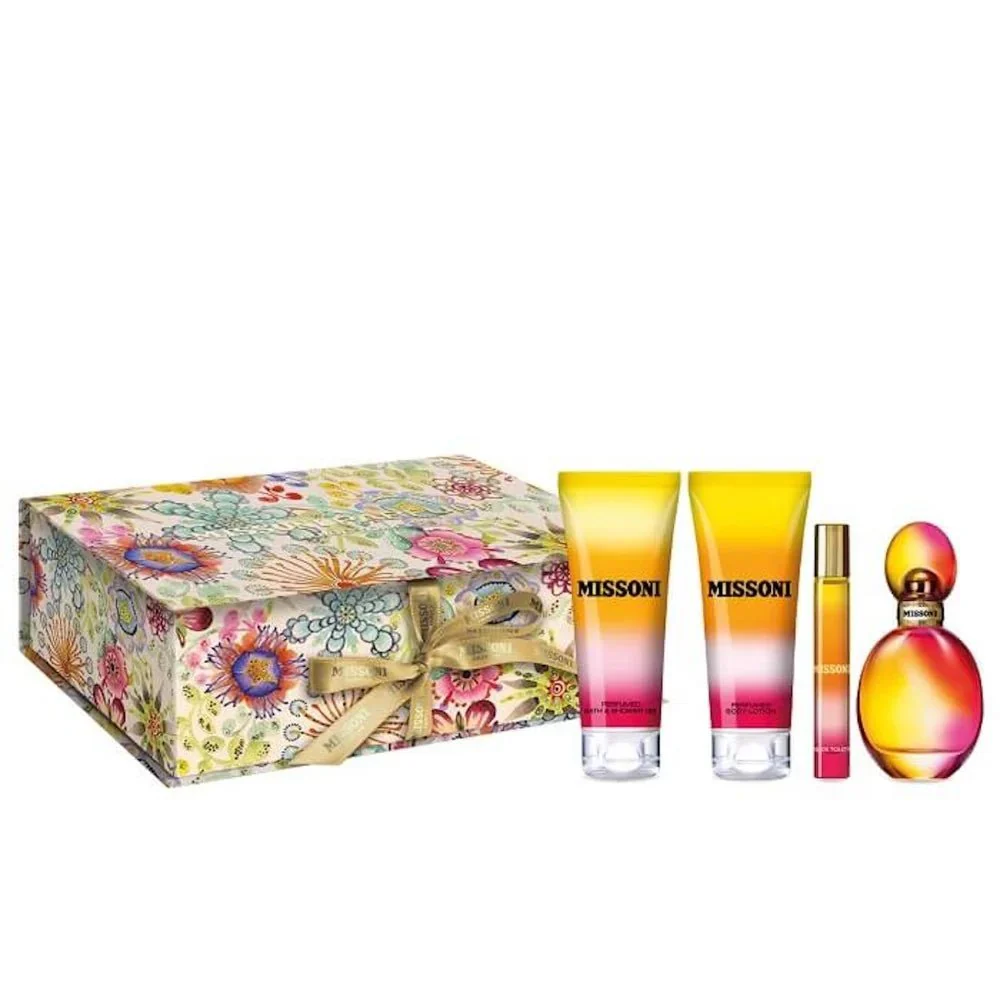Missoni EDT Gift Set: Body Lotion, Travel Spray, Deodorant for Women