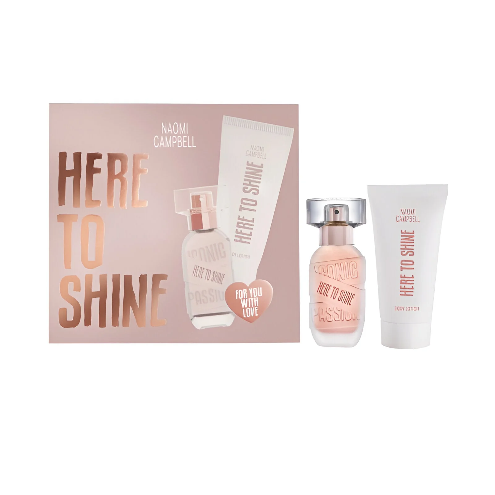 Naomi Campbell Here To Shine EDT & Body Lotion Gift Set for Women