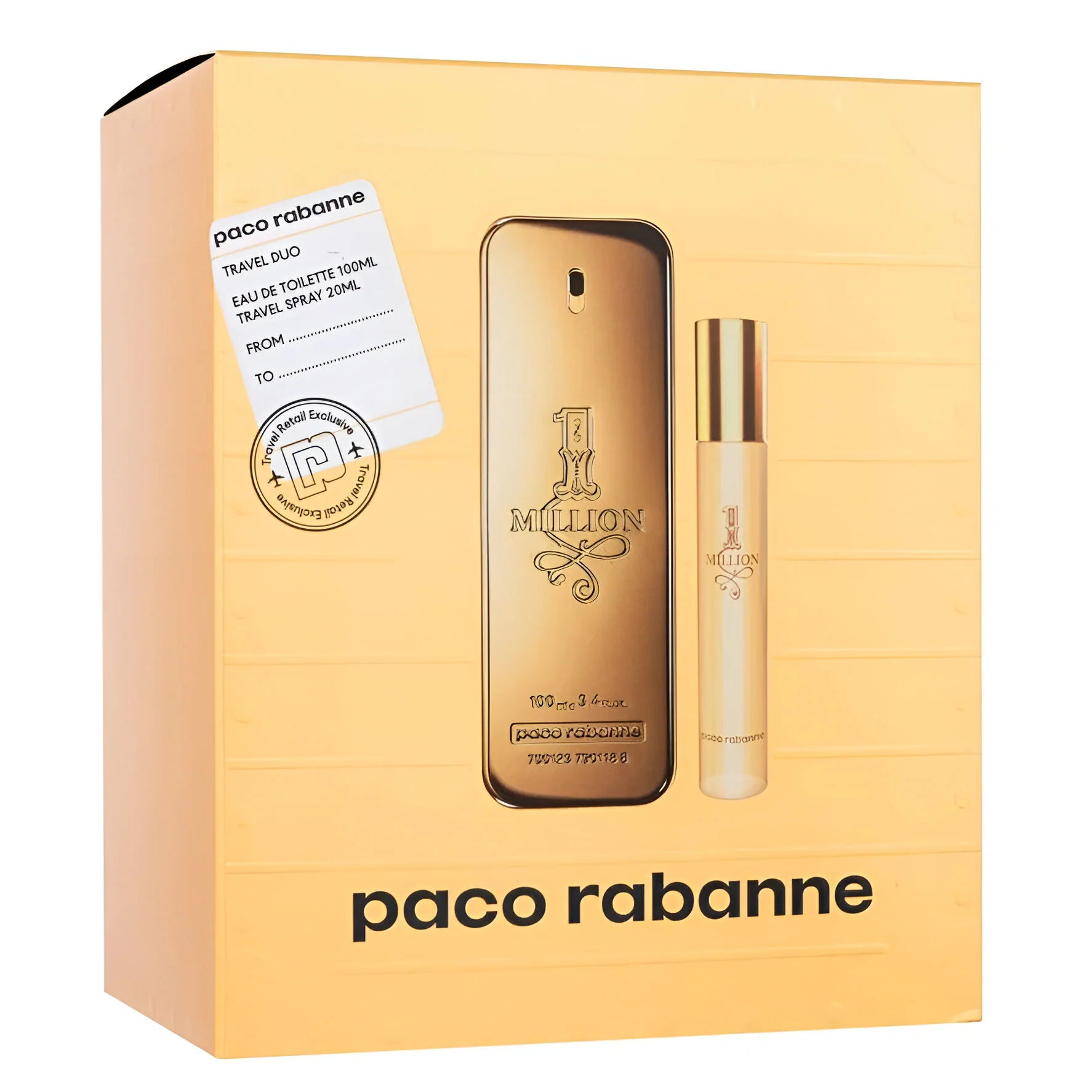 Paco Rabanne 1 Million EDT For Men Travel Gift Set
