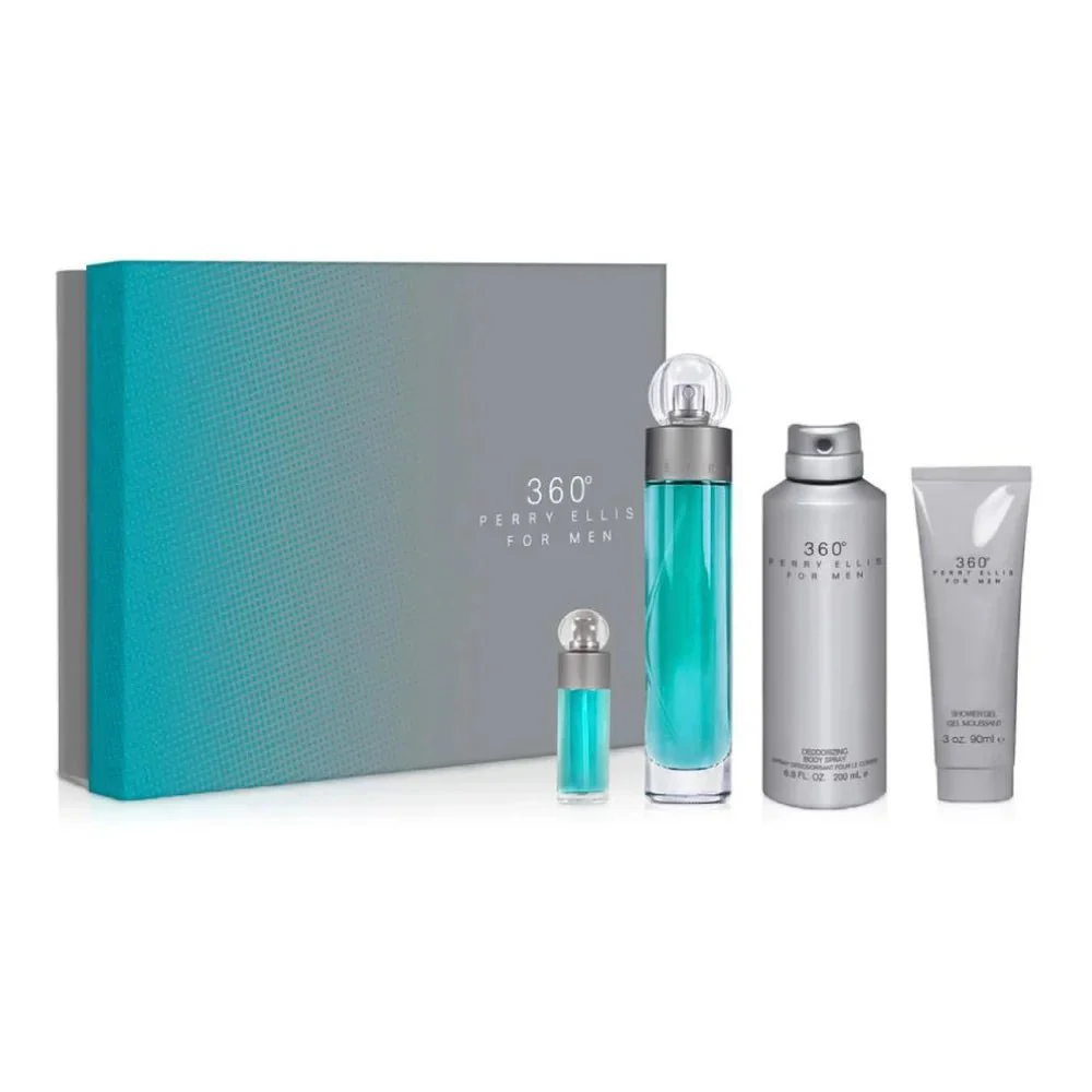 Perry Ellis 360° For Men EDT & Body Care Gift Set