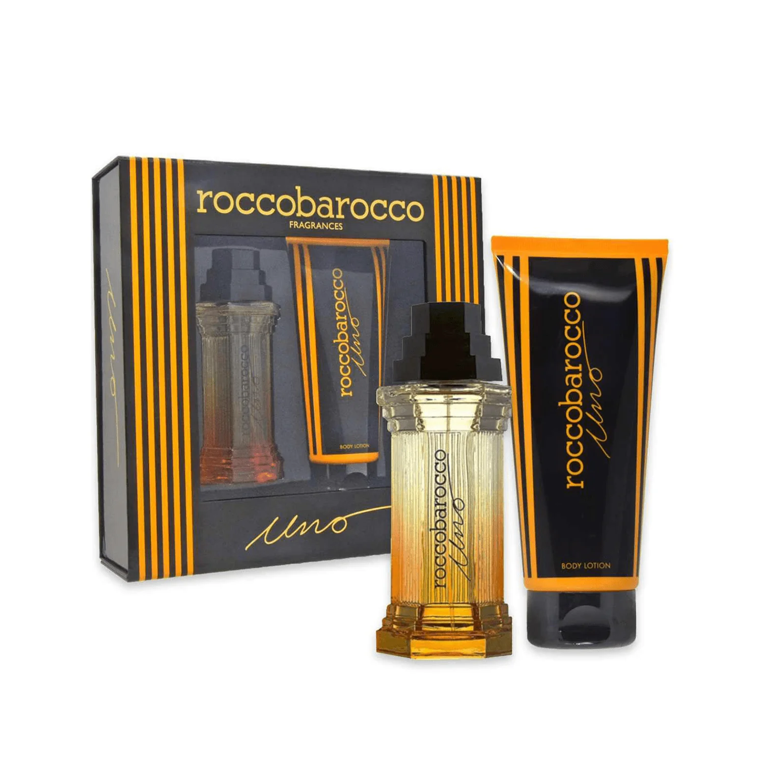 RoccaBarocco Uno EDP Body Lotion Gift Set for Women