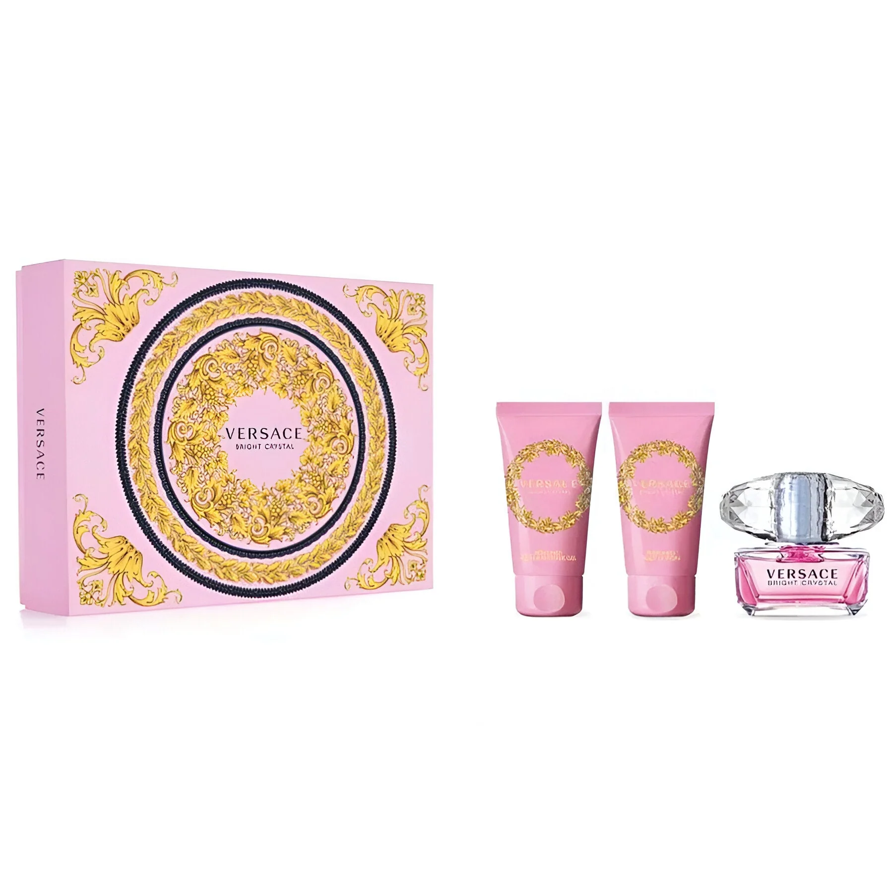 Versace Bright Crystal EDT Shower Gel & Body Lotion Gift Set