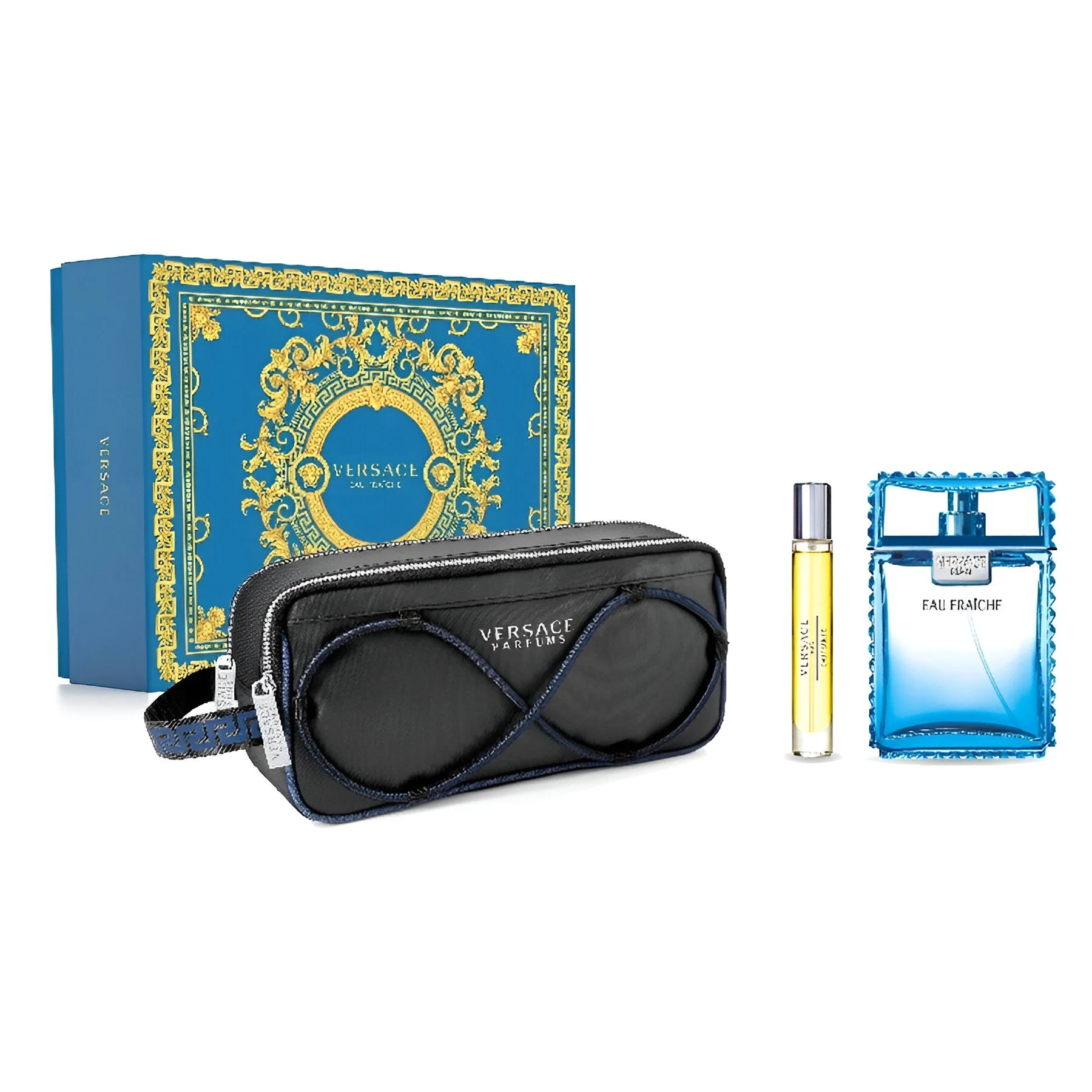 Versace Man Eau Fraiche EDT Travel Spray Set for Men