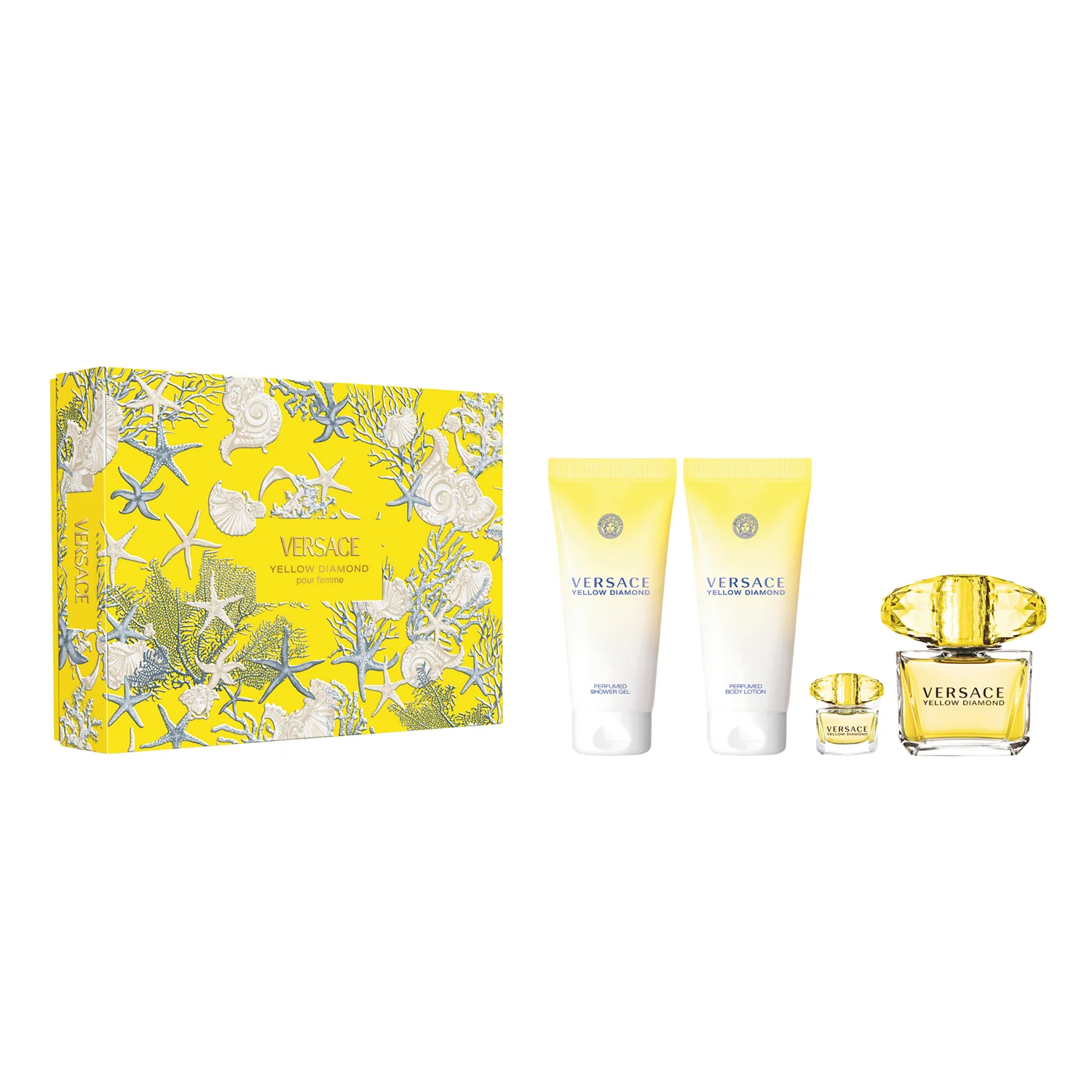 Versace Yellow Diamond EDT For Women Shower Gift Set